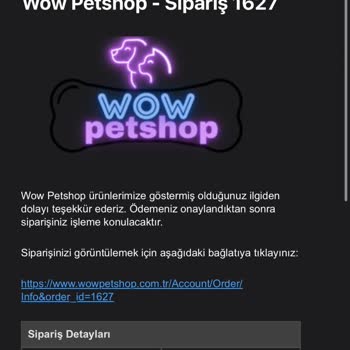 Wow Petshop Ürünüm Teslim Edilmedi