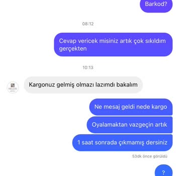 Mellon Çikolata Teslimatı Yapılmayan Sipariş