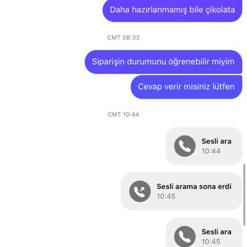 Mellon Çikolata Teslimatı Yapılmayan Sipariş