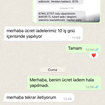 Shoebellas Ürün İade Ettim Paramı Vermiyorlar