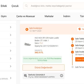 FLO Ayakkabı FLO Ürün İadesinin Uzaması