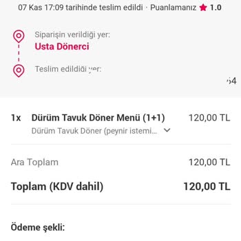 Yemek Sepeti Sipariş Teslim Edildi Denip Edilmedi!
