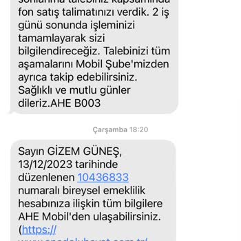 Anadolu Hayat Emeklilik Bilgi Eksikliği Mağduriyet