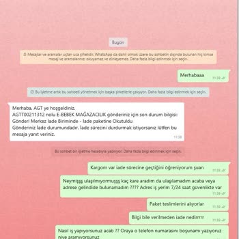 AGT Kurye (aynigunteslim.com) Ürünlerim Teslim Edilmiyor