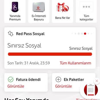 Vodafone Red Pas Sosyal Sınırsız Mı