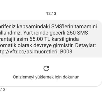 Vodafone Otomatik Aşım Paketi Ücret İadesi