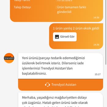 Grimelange Mağazası Yanlış Eksik Ürün