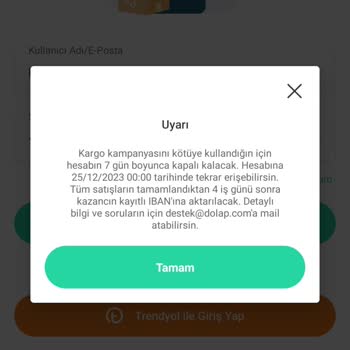 Dolap Kargo İhlali Mağduriyeti
