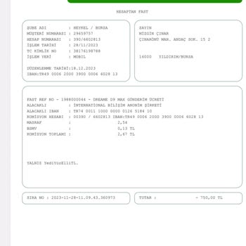 International Bilişim Garantili Süpürgem İçin Ücret Talebi