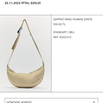 Zara Ücret İadesi Yapılmaması