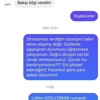 Aydart Siparişimi Teslim Etmiyor!