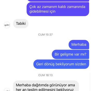 Aydart Siparişimi Teslim Etmiyor!