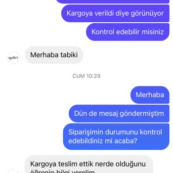 Aydart Siparişimi Teslim Etmiyor!