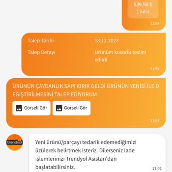 Karaca Züccaciye K***** Hasarlı Ürün Gönderdi