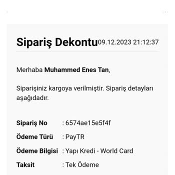 Faya Butique &Yurtiçi Kargo Ürün Teslim Edilmiyor