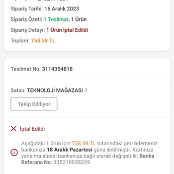 Trendyol Siparişimde Yaşanan Fiyat Karmaşası!