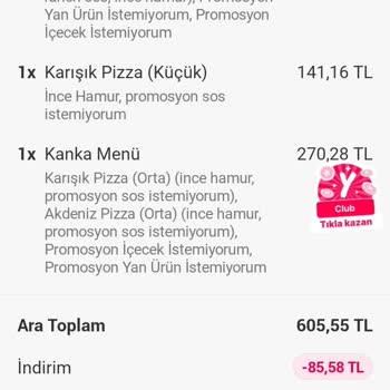 Pizza Station Pizzanın Sossuz Gelmesi