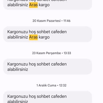 Aras Kargo Ürün Adresime Gelmiyor