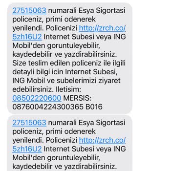 İngbank Bilgim Olmadan Eşya Poliçesi Yenileyip Kartımdan Para Kesmiş!
