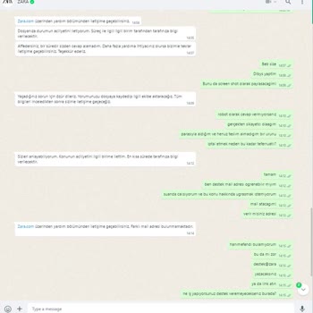 Zara'nın Henüz Teslim Almadığım Siparişi İptal Etmemesi
