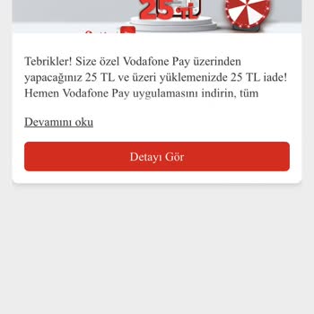 Vodafone Hediye İnternet Çark