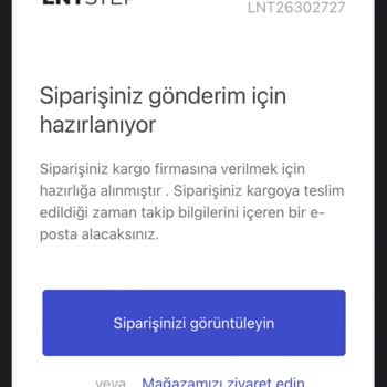 LNT Step Siparişimi 2 Haftadır Kargolamadılar