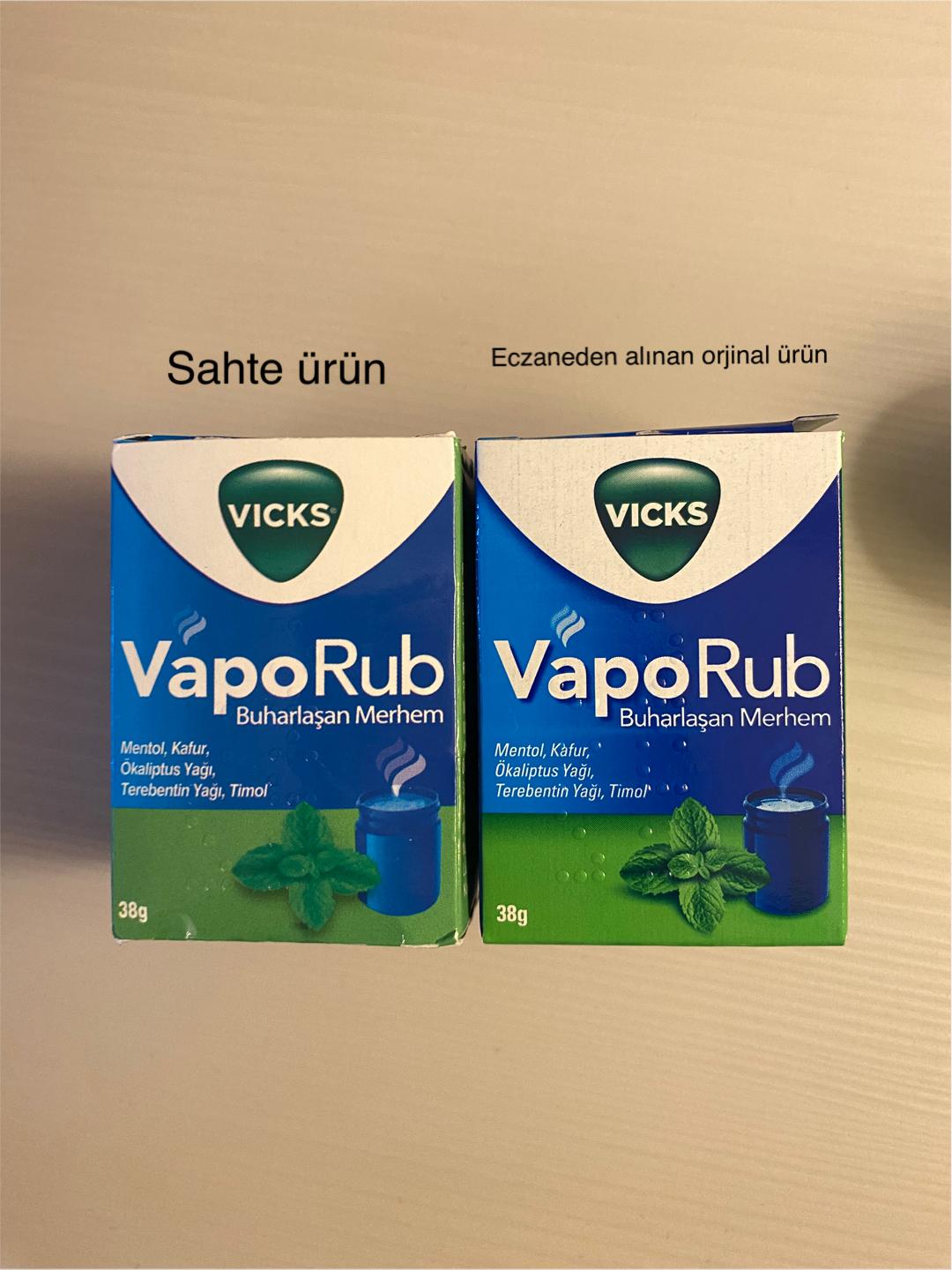 Vicks Orijinal Olmayan Ürün Satışı - Şikayetvar