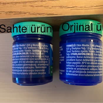 Vicks Orijinal Olmayan Ürün Satışı