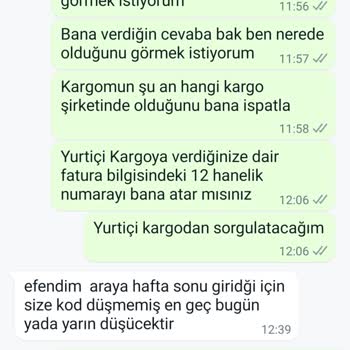 Tuba Mutioğlu Paramı Aldı Ürünümü Göndermedi.