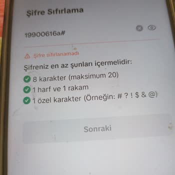 TikTok Şifre Sıfırlanamadı Şifre Sıfırlanamadı