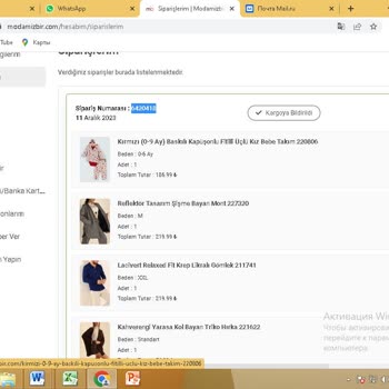 Modamizbir.com Kargoya Teslim Edilmeyen Ürün