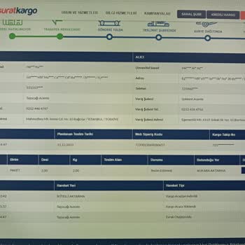 Sürat Kargo Teslim Edilmeyen Kargo