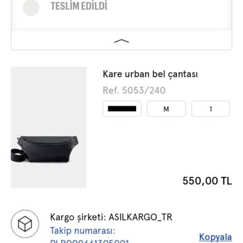 Pull and Bear Kayıp Kargomun Bulunması Tarafıma Yollanması.