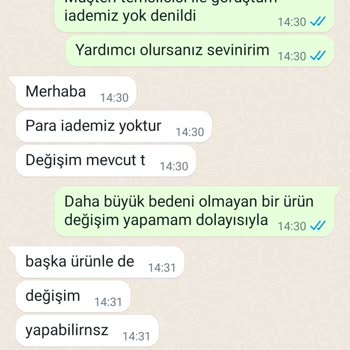 İhya Giyim Paramı İade Etmiyor