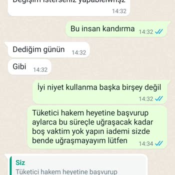 İhya Giyim Paramı İade Etmiyor