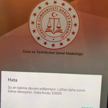 Adalet Bakanlığı Görüş Uygulaması Sürekli Hata Veriyor Görüşme Sağlayamıyorum