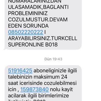 Turkcell TV+ Superonline İnternet Arızası Giderilmiyor.