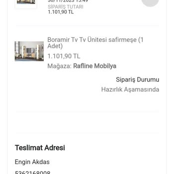 Rafline Teslimat Süreci Hayal Kırıklığı