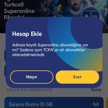 Superonline Hesabımdan İnternet/tv+ Hizmetlerim Gözükmüyor.
