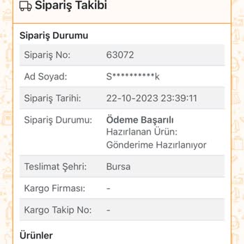 Nare Giyim Siparişim İki Aydır Gönderilmiyor