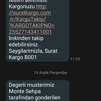 Sürat Kargo Siparişimi Geri Yollamış Ama Haber Vermedi?