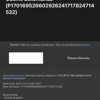 Silveryol Ürünüm Kargolanmadı, İletişim Sorunu Yaşıyorum