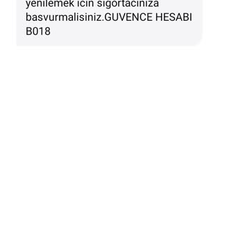 Güvence Hesabı Tarafıma İlgim Olmayan Mesaj Gönderildi
