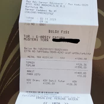 A101 Tek Kişilik Karyola Teslim Edilmemesi