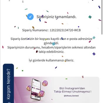 Ayrem Korse Sipariş Gönderilmedi 1 Haftadır