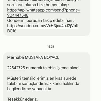 Trendyol Ürün Teslimat Ve İade Sorunu