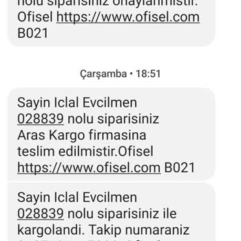 Ofisel 21 Gündür Siparişimi Teslim Etmedi