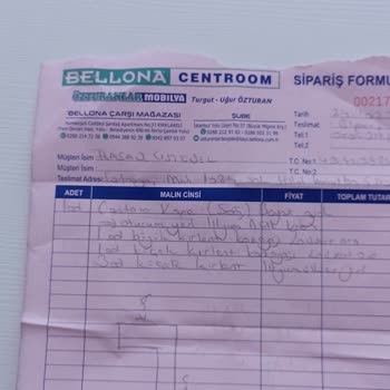 Bellona Ürünün Ve Hizmetinin Kalitesizliği