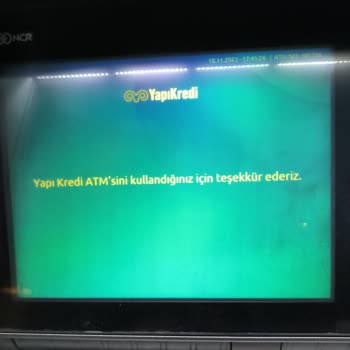 Yapı Kredi Bankası ATM Para Yatırma Esnasında Paramı Geri İade Vermedi