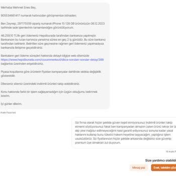Hepsiburada Aldığım İphone 15 Kargoya Verildikten Sonra Siparişi İptal Ettiler.